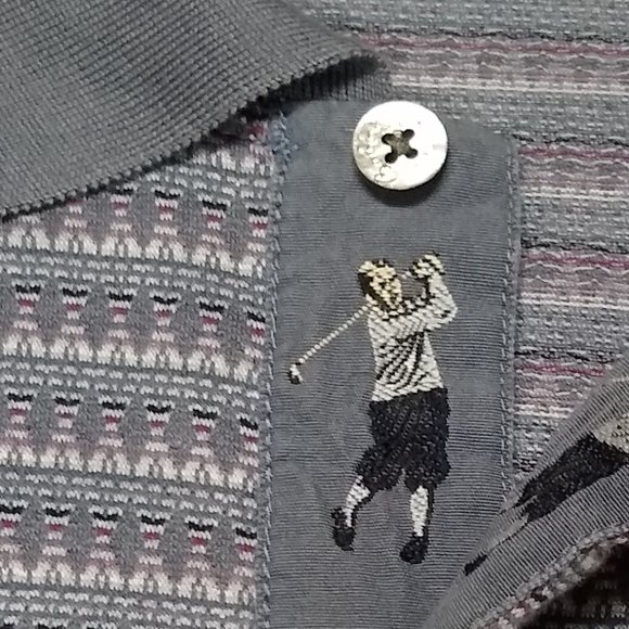 ♦️Exclusive & Rare♦️Bobby Jones Oxford Polo Featuring Iconic Embroidered Golfer - Picture 13 of 14